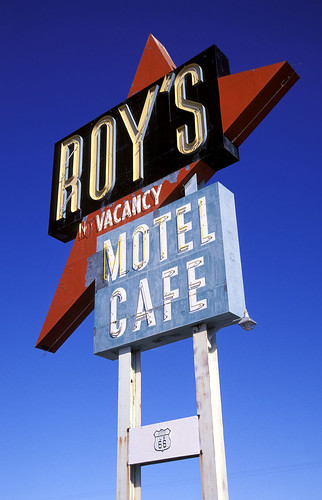 california road blue red usa signs west color classic film sign analog america vintage typography words cafe saturated route66 nikon neon desert graphic steel character text famous letters mother motel roadtrip photographic ishootfilm 66 route velvia american highdesert mojave signage font type letter americana arrow analogue roadside googie digits vanishing fonts fujichrome vacancy redblue typology mojavedesert roys amboy typographic emulsion rvp letterforms n90s motherroad us66 eyetwist ishootfuji typographyandlettering fadingamerica scansfromthearchives contactforstockusage