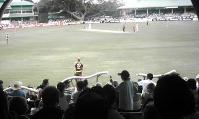 The beer snake does a lap of honour