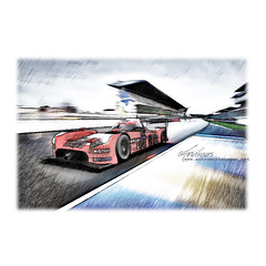 Nissan GT-R LM Nismo Le Mans 2015 - #Pencildrawing by www.autozeichnungen.net
