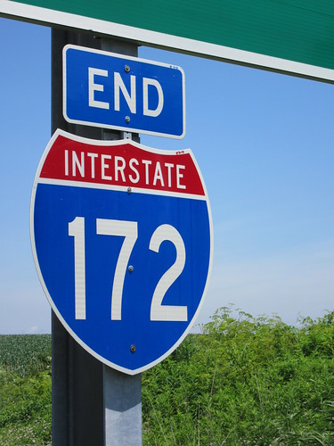 usa sign illinois midwest unitedstates end roadsign highwaysign 172 interstatesigns interstateshields endsigns interstate172
