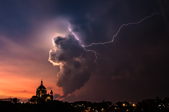 The storm, the cathedral, and the ligtning