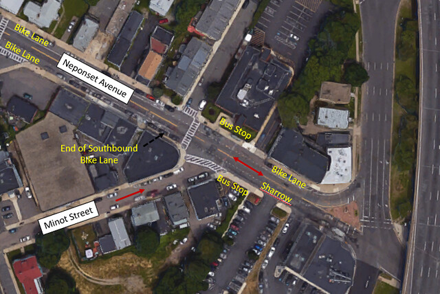Existing Neponset Minot Intersection