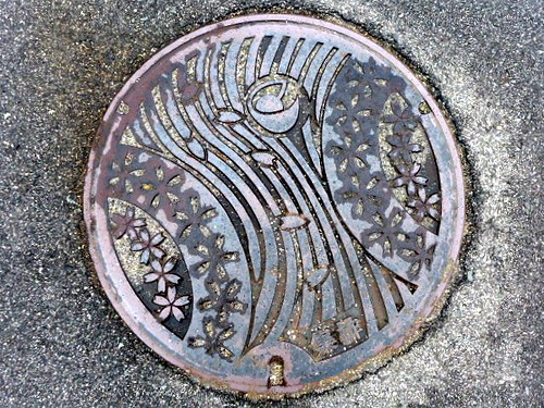 Shobara Hiroshima, manhole cover 3 （広島県庄原市のマンホール３）