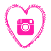 Free instagram pink heart social media icon