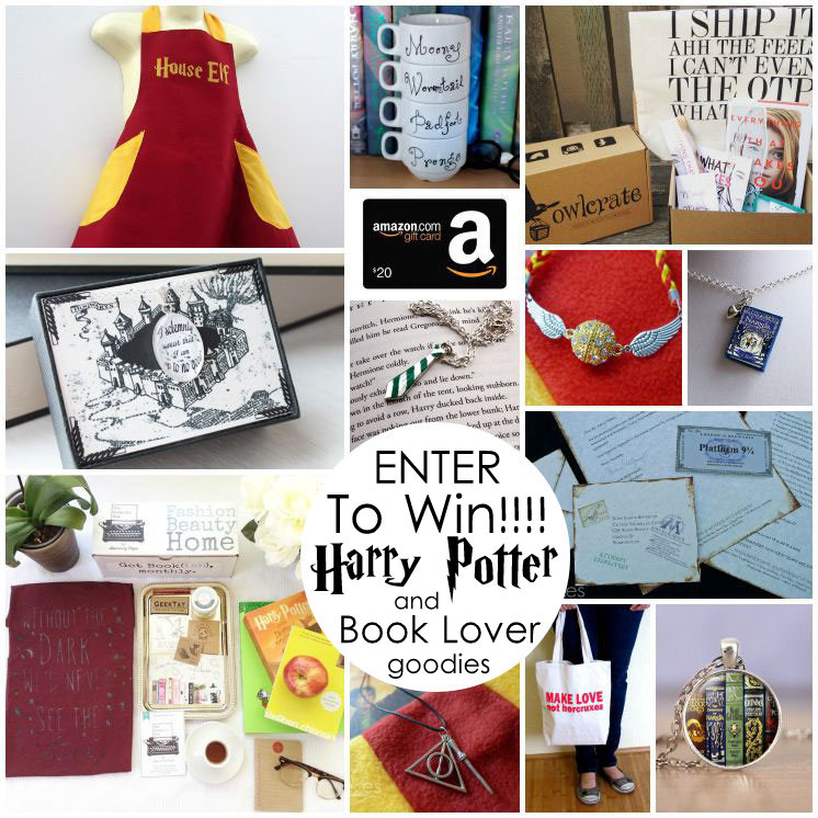 Enter to win a bunch of awesome Harry Potter and book lover prizes in the Happy Harry Potter giveaway!