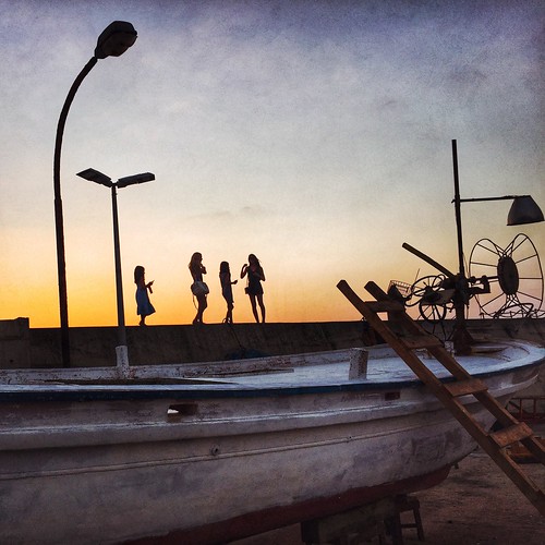 sunset summer people lebanon silhouette mobile square outdoor iphone batroun snapseed