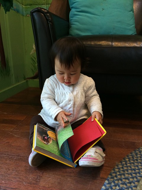 Mirei doing some reading of her own