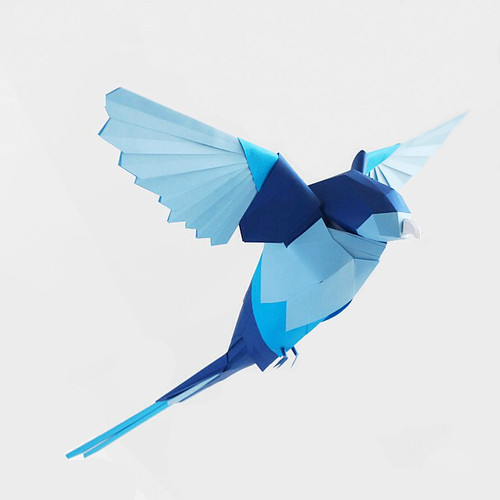 Folded Paper Bird