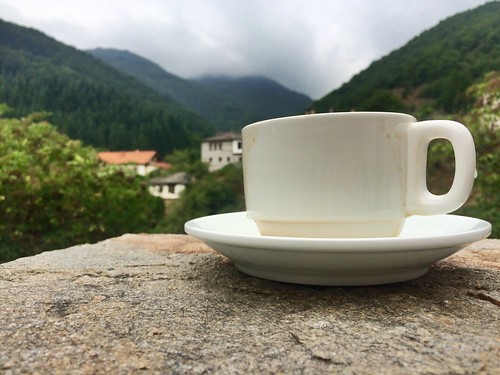 house mountains coffee cloudy mug