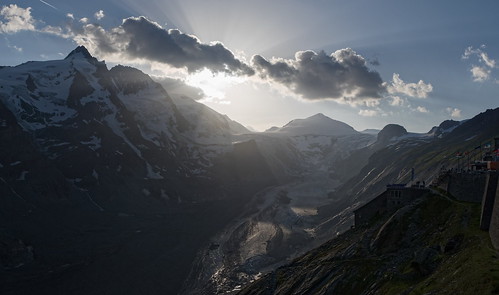 sunset mountain snow austria carinthia glacier hohetauern grosglockner highalpineroad hochalpenstrase