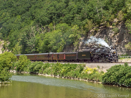 train river track engine steam nkp 765
