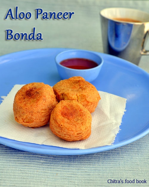  Aloo Paneer Bonda Recipe-Snacks Recipes 