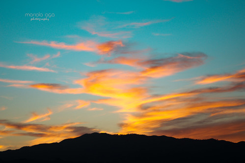 arizona sunsetpointreststop evening sunset sky hills silhouette viewingpoint clouds light orange glow nature thegalaxy