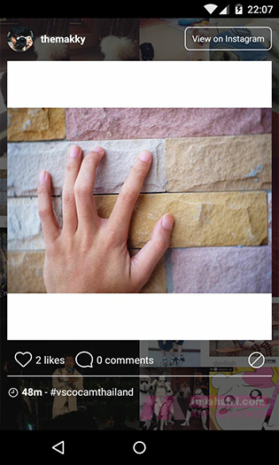 Tiles Instagram Lock Screen