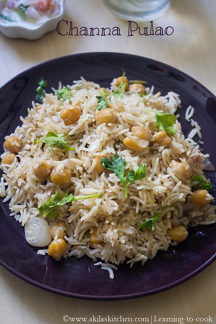 how to make channa pulao