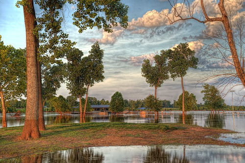 sunset clouds reflections flooding louisiana redriver hdr shreveport sonya7r
