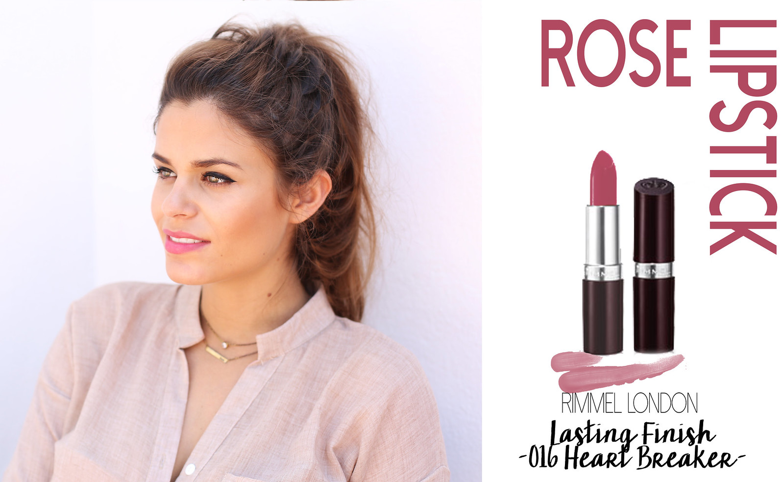 3.rose lipstick - rimmel london