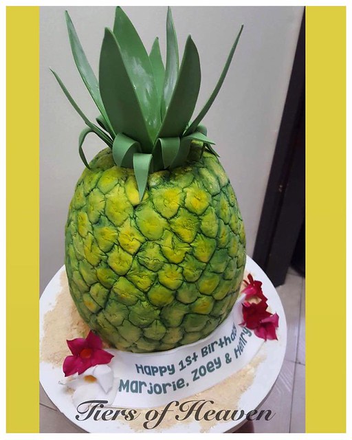 3D Pineapple Cake by Tiers of Heaven