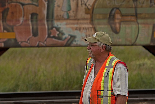 railroad people canada face train rail railway trains canadian mow worker sk saskatchewan railfan employee ballast greatwestern
