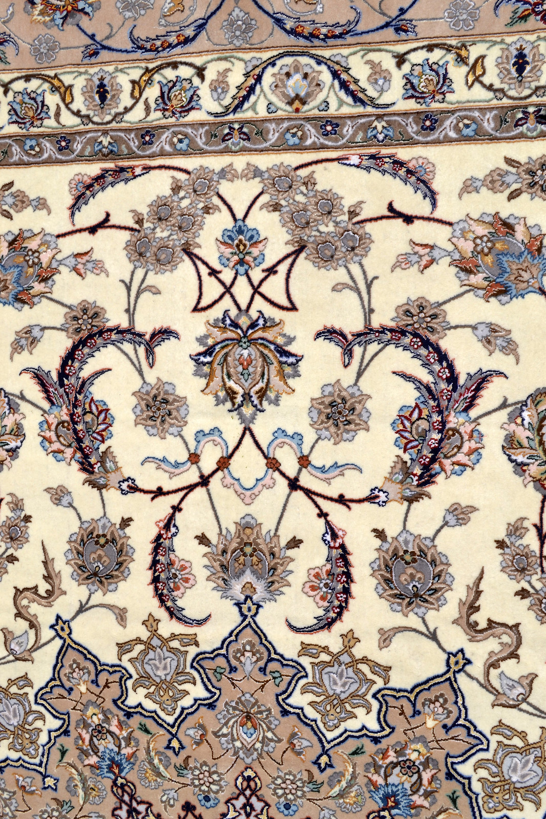 Isfahan Oversize Persian Area Rug Handwoven 12x17 silk base  (12)