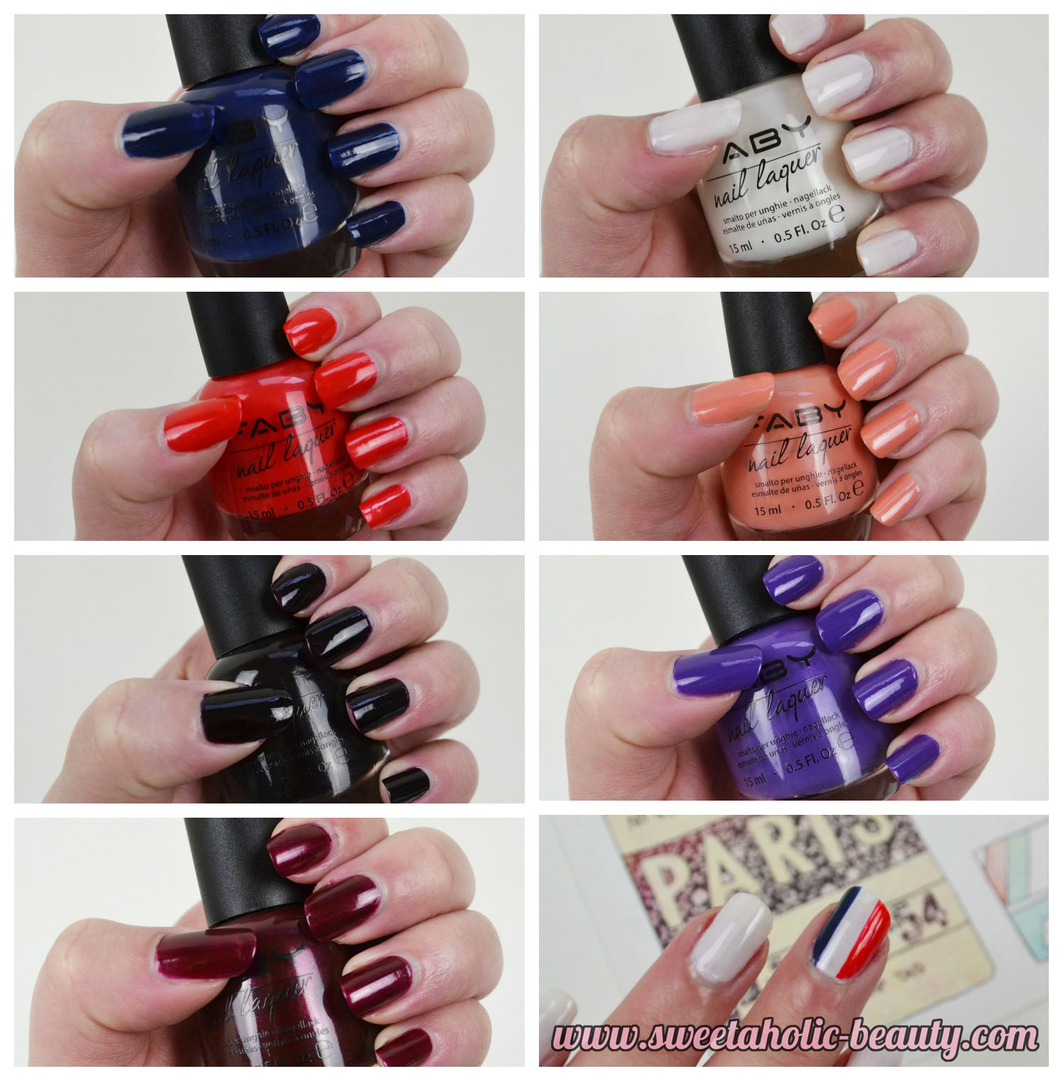 Faby Nails Vive La France Collection Review & Swatches - Sweetaholic Beauty