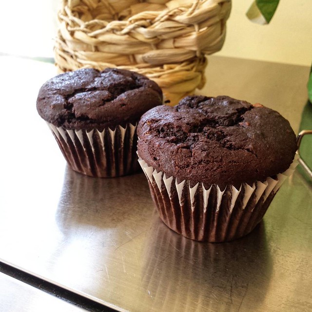 On the other hand, I CAN make mean #vegan #chocolate #avocado #muffins !
