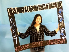 Congratulations to Destiny Olivares who got accepted to Texas State University in San Marcos, Texas! #CollegeBound #CollegeBoundBulldogs #Somerset2017