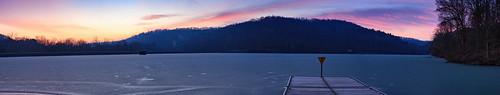 kwtracyghostship lake sunrise westernpa raccooncreekstatepark commonwealthpa clinton pennsylvania unitedstates us frozen jetty colorful nature scenery lakescape hills colour winter desolate quiet moody icy chill canon dcnr dock