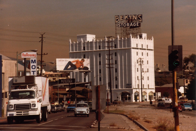 Los Angeles .Bekins Storage. From Santa Monica Blvd. 1980 ...