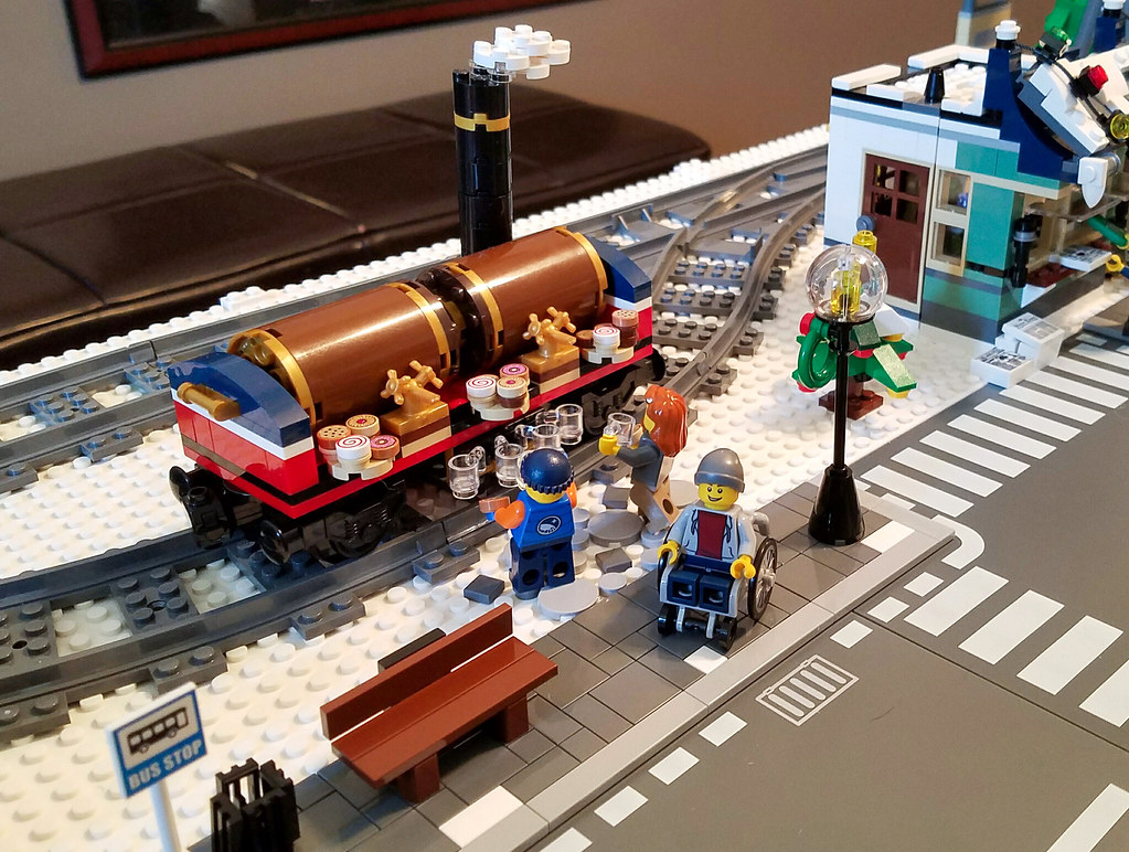 Lego Christmas Village and Holiday Train