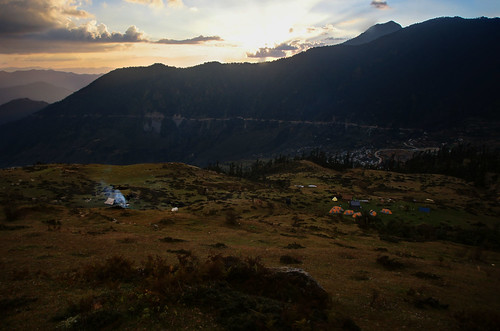 sunset camp india hdr in uttarakhand curzonstrailandthekuaripass f3p3