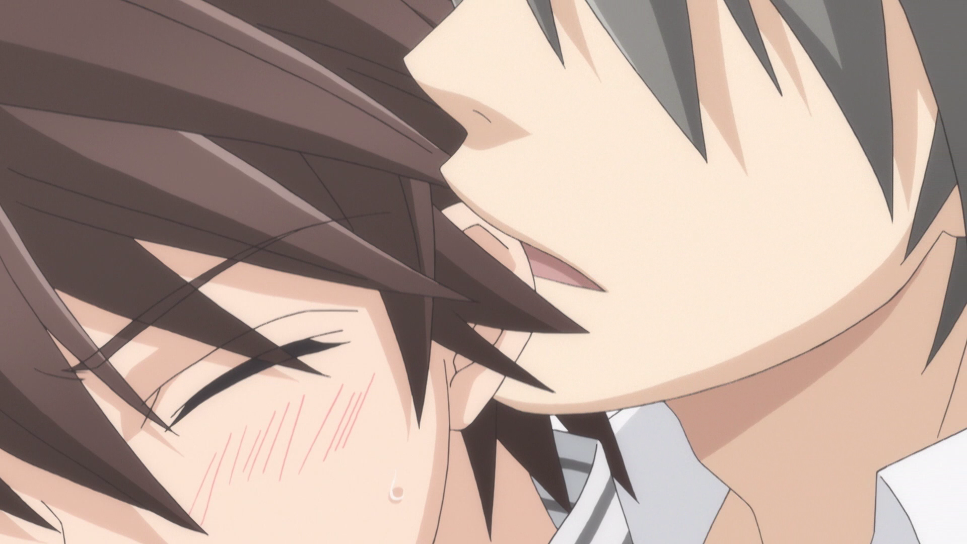 Почему яой либ. Чистая романтика Мисаки и Усаги поцелуй.