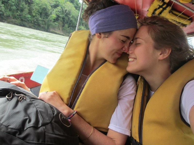 Friendship on an Ecuadorian boat