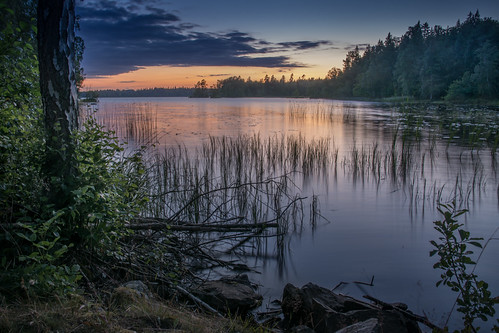 sunset lake sonnenuntergang sweden schweden fagerhult longtimeexposure valen smalland høgsby