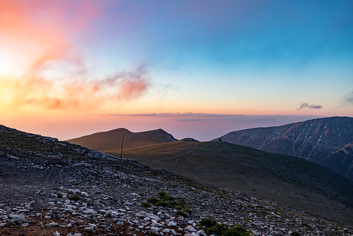 sky cloud mountain clouds sunrise dawn colours alba top dream greece dreamy olympos