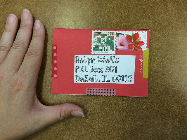 Greeting card little mail art book