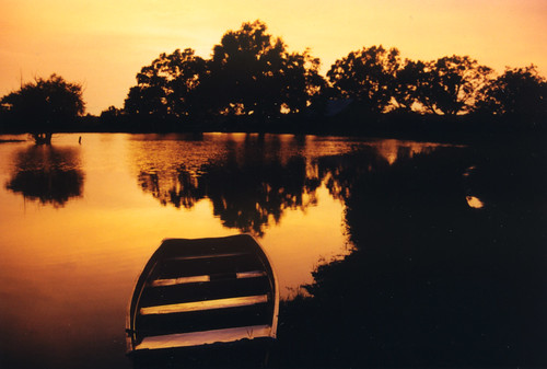 mississippi boat sunset