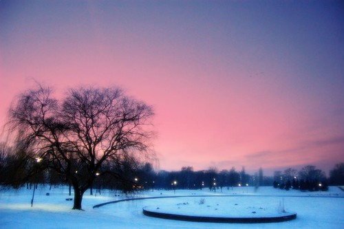 pink winter sunset white snow geotagged poland polska warsaw zima warszawa śnieg mokotów polemokotowskie zmierzch mojeulubionemiejsce geolat52210328 geolon20997679
