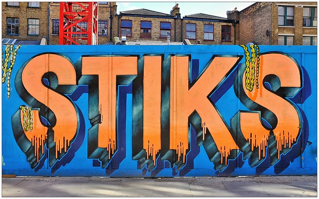Graffiti (ID), East London, England.