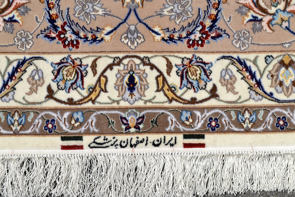 Isfahan Oversize Persian Area Rug Handwoven 12x17 silk base  (17)