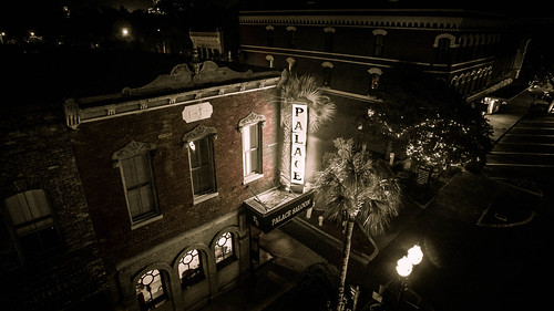 night photography palace phantom saloon drone