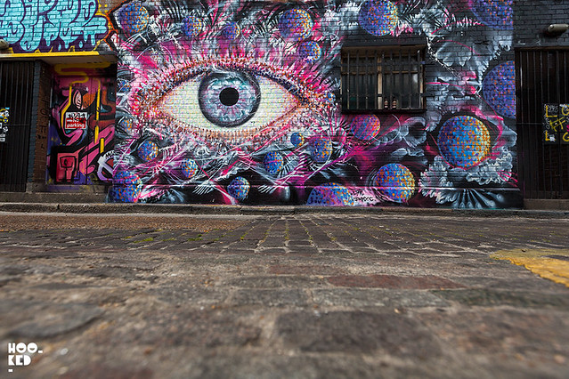 Collaborative London Street Art Mural from artists LM7 & Jimmy C