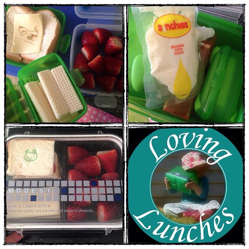 Loving discovering not only did I forget to take proper photos of Friday's lunches I also forgot to share them here! I was unwell Thursday night so these were thrown together Friday morning before running in & out all day for last day of school commitment