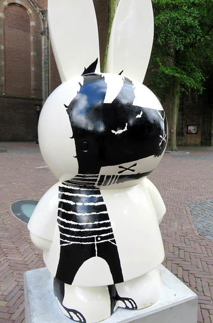 A sculpture of Miffy the Rabbit, symbol of Utrecht