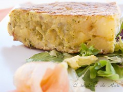 Tortilla de brocoli y queso 1