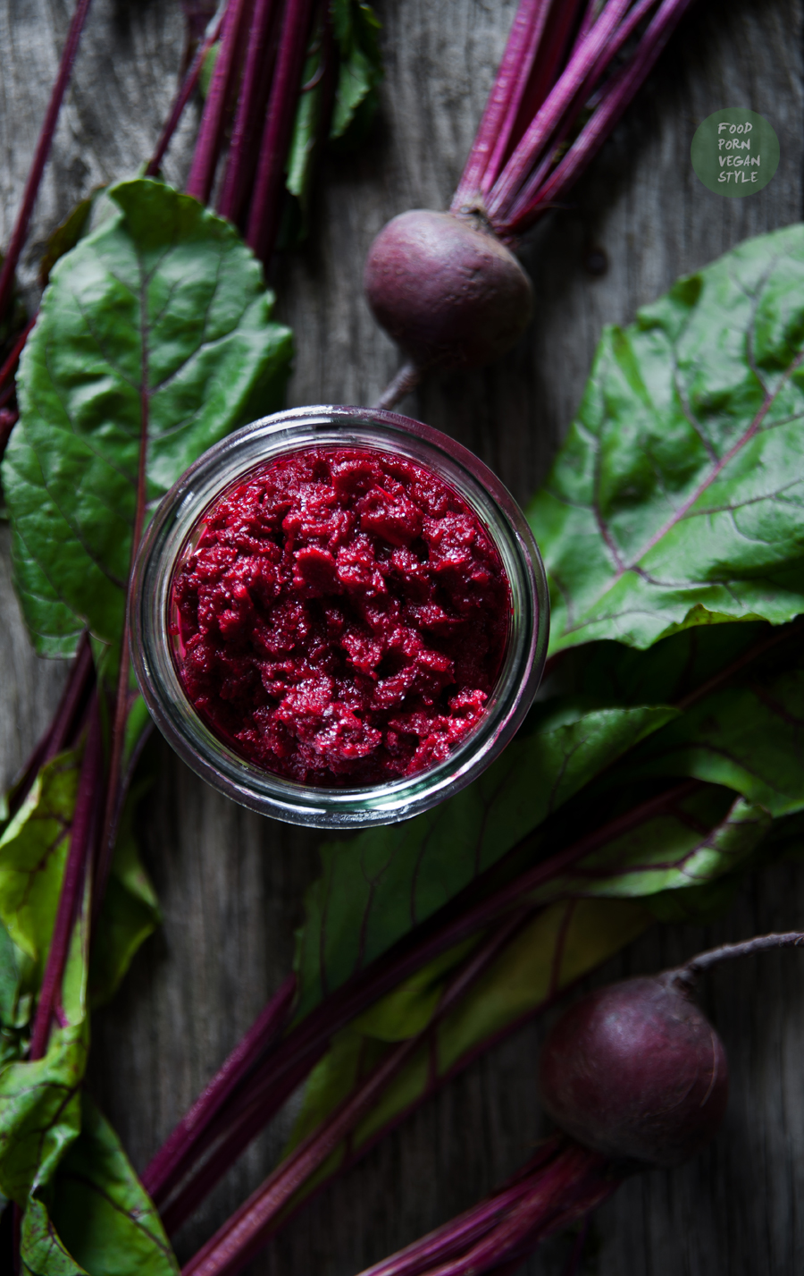 Young beetroot puree with horseradish