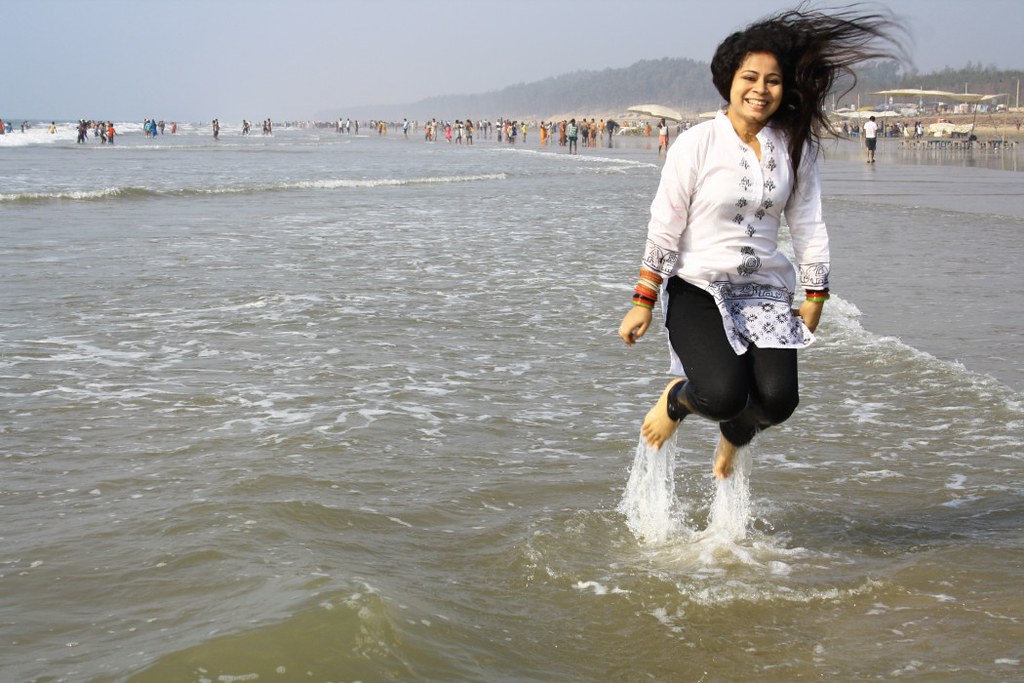 People Enjoying at Digha Sea Beach - West Bengal, India