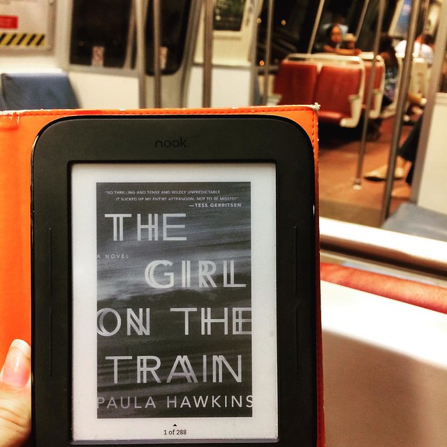 The girl on the train ^2 #girlonthetrain #metro #washingtondc #washington #lifeimitatingart #book