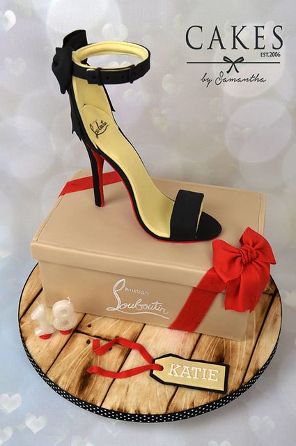 Lovely Louboutin Shoe Box Cake from Cakes by Samantha