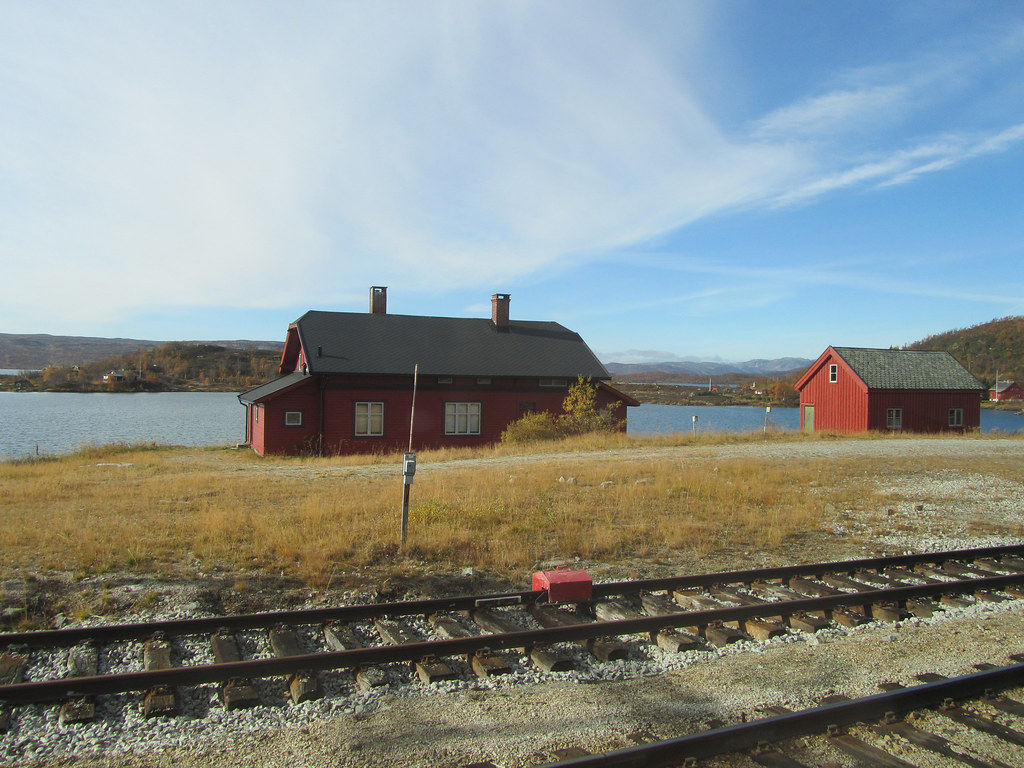 Estación de tren en Noruega